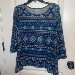 💥Blue Floral Print Shirt